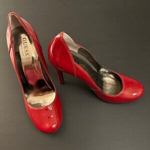 Guess By Marciano High Heels | Red | Patent Leather | 8.5 Medium